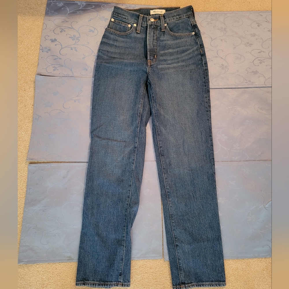 Madewell The perfect vintage Straight Jean Size 24 NWT Retail 128
